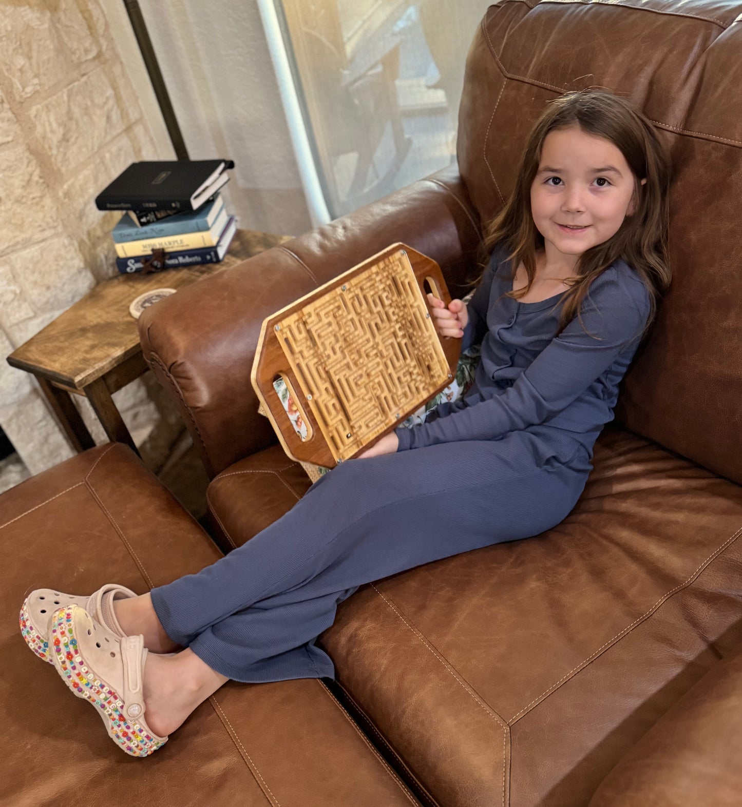 Wood Marble maze game