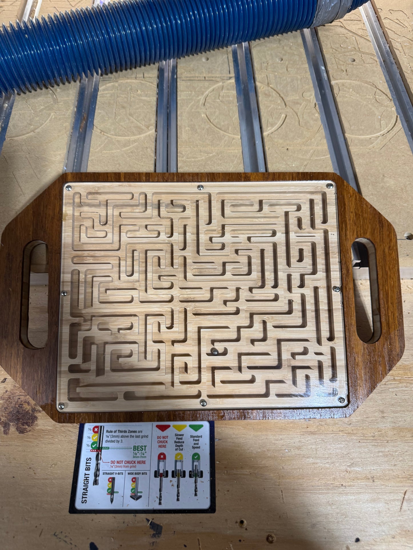 Wood Marble maze game