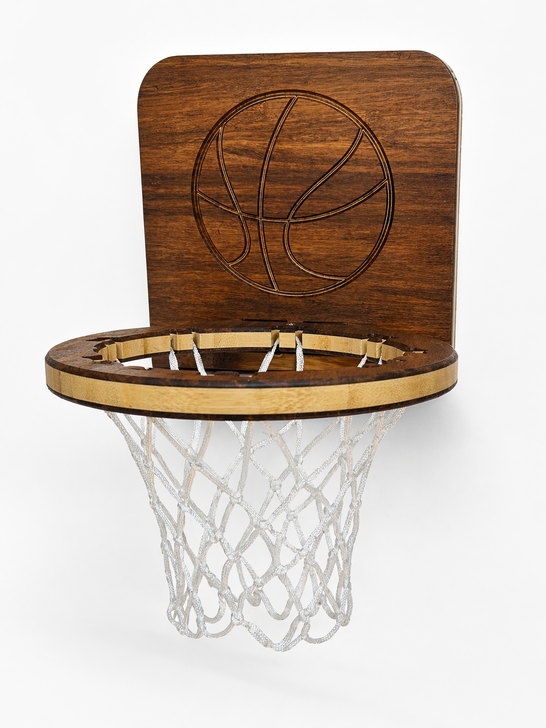 BamX Handcrafted Mini Basketball Goal Set